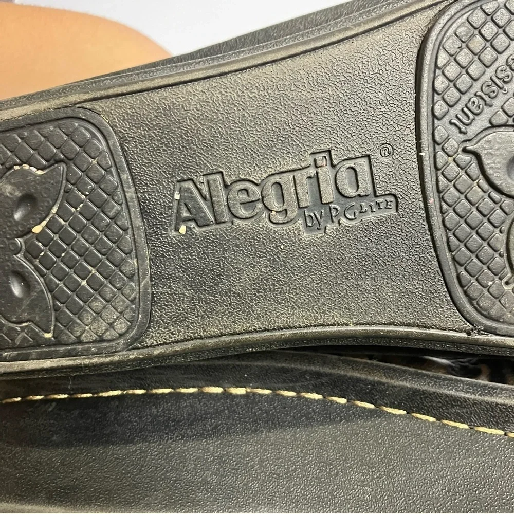 Alegria Paloma poker face mary Jane comfort Shoes gold black size‎ 37